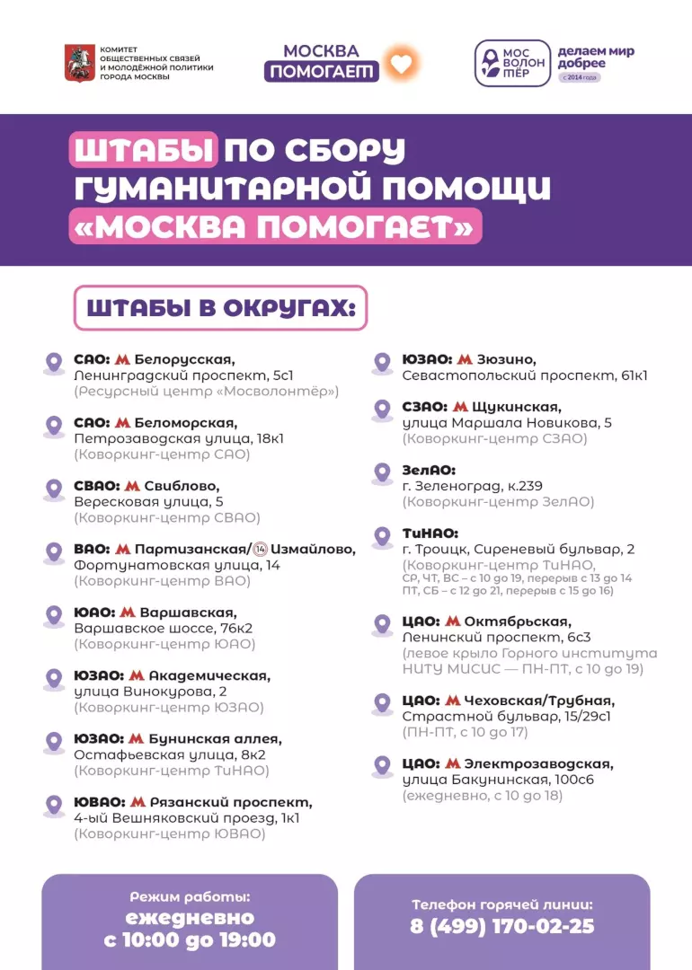 Акция «Москва помогает» 